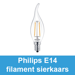 Philips E14 filament sierkaars