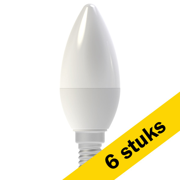 123led Aanbieding: 6x 123led E14 led-lamp kaars mat 3.3W (25W)  LDR01539 - 1