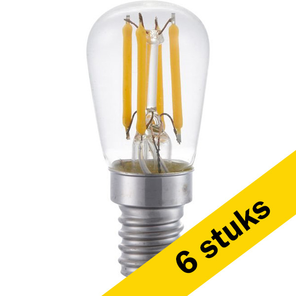 123led Aanbieding 6x: 123led LED lamp E14 | Buis T26 | Filament | Helder | 2700K | Dimbaar | 3W (20W)  LDR01450 - 1