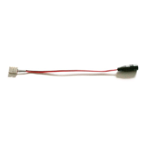 Neuken straal kanaal DC kabel met koppelstuk voor led strips | 15 cm | geschikt voor 2835  (123led huismerk) 123led 123led.nl