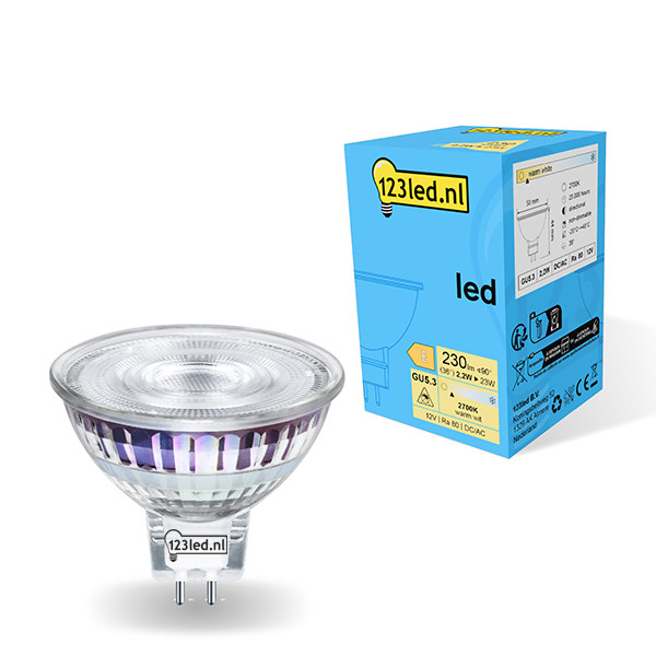 123led GU5.3 LED spot | 2700K | 2.2W (23W)  LDR01740 - 1