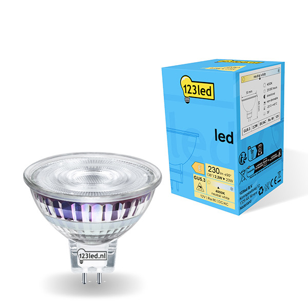 123led GU5.3 LED spot | 4000K | 2.2W (23W)  LDR01742 - 1