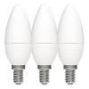 123led LED lamp E14 | Kaars C35 | Mat | 5.5W (40W) | 3 stuks