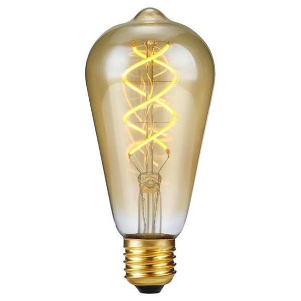 123led LED lamp E27 | Edison ST64 | Filament | Goud | 2200K | 3-staps dimbaar | 5W (39W)  LDR09113 - 1