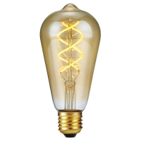 123led LED lamp E27 | Edison ST64 | Filament | Goud | 2200K | 3-staps dimbaar | 5W (39W)  LDR09113