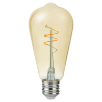 123led LED lamp E27 | Edison ST64 | Filament | Goud | 2200K | Dimbaar | 4.2W (40W)  LDR09131