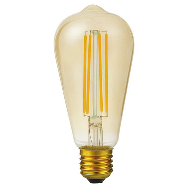 123led LED lamp E27 | Edison ST64 | Filament | Goud | 2200K | Dimbaar | 5W (35W)  LDR09197 - 1