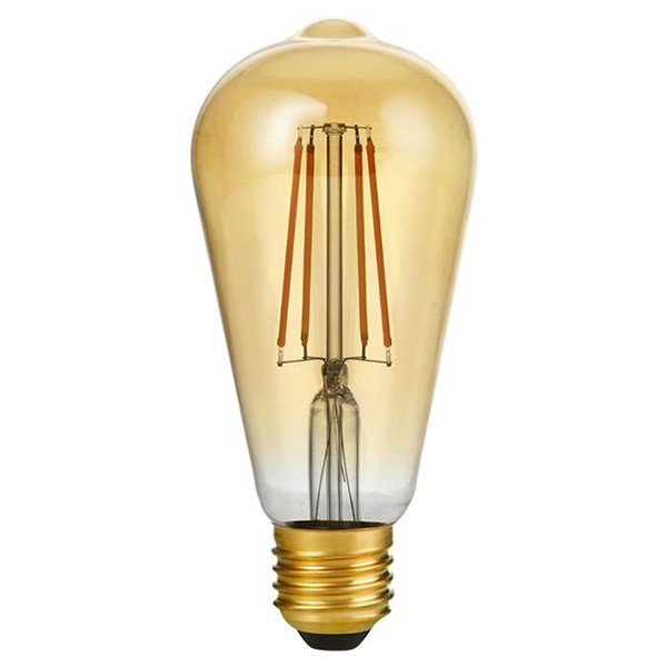 123led LED lamp E27 | Edison ST64 | Filament | Goud | 2200K | Dimbaar | 8W (80W)  LDR09203 - 1