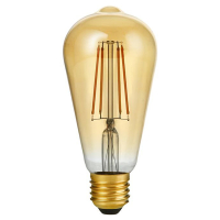 123led LED lamp E27 | Edison ST64 | Filament | Goud | 2200K | Dimbaar | 8W (80W)  LDR09203