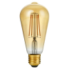 123led LED lamp E27 | Edison ST64 | Filament | Goud | 2200K | Dimbaar | 8W (80W)