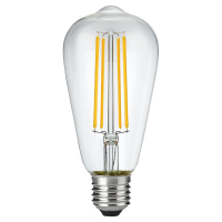 123led LED lamp E27 | Edison ST64 | Filament | Helder | 2200K | Dimbaar | 4.5W (30W)  LDR09189
