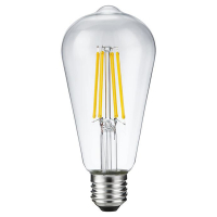 123led LED lamp E27 | Edison ST64 | Filament | Helder | 2500K | Dimbaar | 8W (51W)  LDR09195