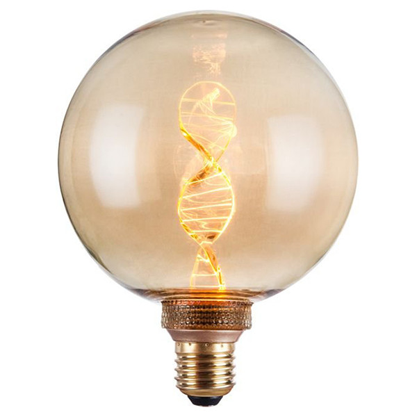 123led LED lamp E27 | Globe G125 | Filament | Vintage Goud | 1800K | Dimbaar | 3.5W  LDR09211 - 1