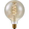 123led LED lamp E27 | Globe G125 | Spiral Filament | Goud | 2200K | Dimbaar | 5W