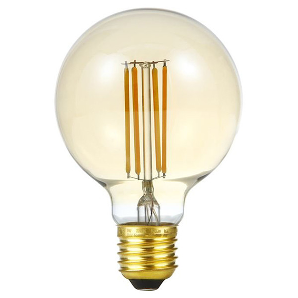 123led LED lamp E27 | Globe G80 | Filament | Goud | 2200K | Dimbaar | 8W (43W)  LDR09147 - 1