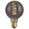 123led LED lamp E27 | Globe G80 | Filament | Smokey | 2200K | Dimbaar | 4W (11W)