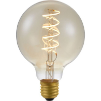 123led LED lamp E27 | Globe G95 | Filament | Goud | 2000K | Dimbaar | 4.5W  LDR06300
