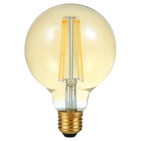 123led LED lamp E27 | Globe G95 | Filament | Goud | 2000K | Dimbaar | 5.5W (42W)  LDR09155