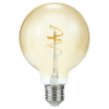 123led LED lamp E27 | Globe G95 | Filament | Goud | 2200K | Dimbaar | 4.2W (40W)