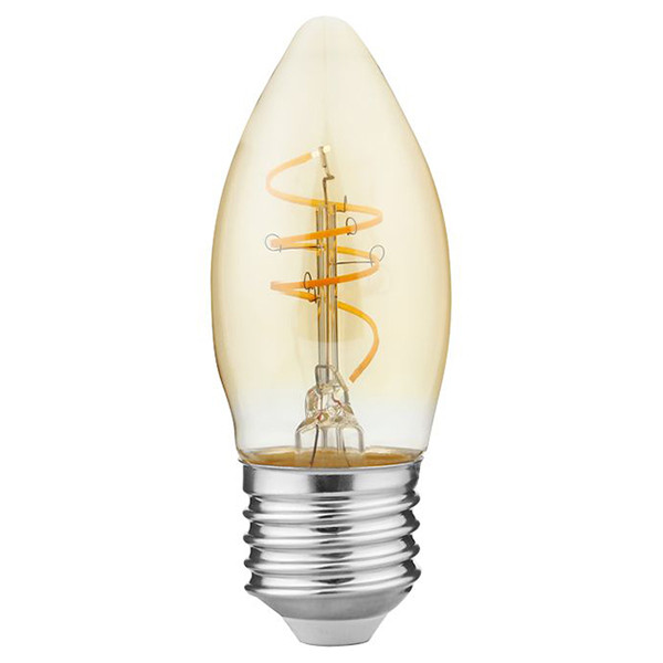 123led LED lamp E27 | Kaars C35 | Filament | Goud | 2200K | Dimbaar | 4.2W (40W)  LDR09127 - 1