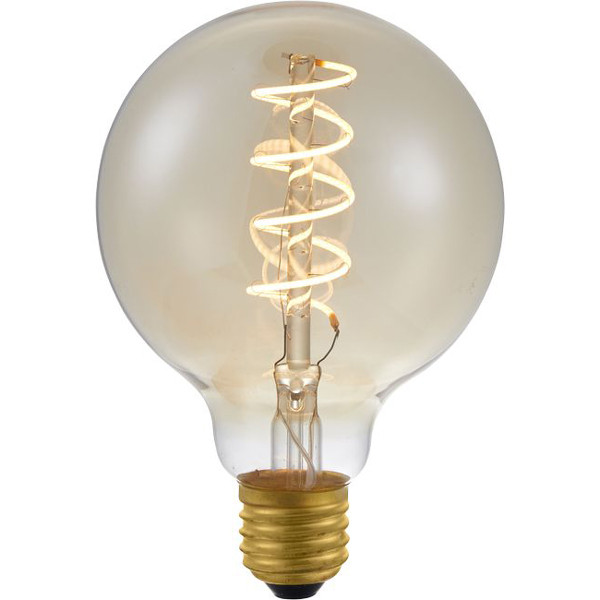 samenzwering verhoging . Led Filament Globe lamp goud dimbaar (E27, 4.5W, 2000K, G95) 123led  123led.nl