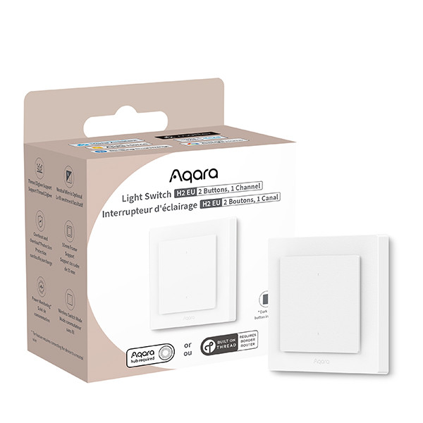 Aqara Light Switch H2 | 2 knoppen | Wit  LAQ00078 - 1