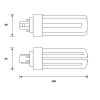 Bailey LED PL lamp | GX24q | 3000K | 1750 lumen | 13W (42W)  LBA00202 - 2