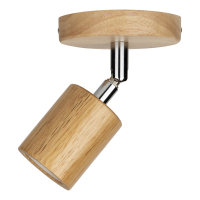 Bailey Wand-/plafondlamp E27 | Rond | Hout  LBA00286