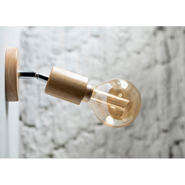 Bailey Wand-/plafondlamp E27 | Rond | Hout  LBA00286 - 3