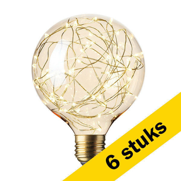 Voorstellen Bijdrager botsing Aanbieding: 6x Calex LED lamp E27 | Globe G125 | Pearl | 3000K | 2W Calex  123led.nl