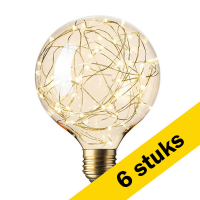 Calex Aanbieding: 6x Calex LED lamp E27 | Globe G125 | Pearl | 3000K | 2W  LCA00078