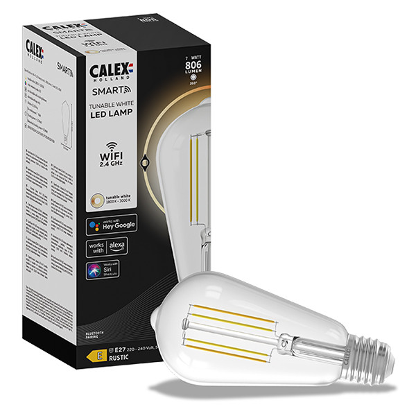 Calex Smart lamp E27 | Edison ST64 | 1800K-3000K | 806 lumen | 7W  LCA00442 - 1