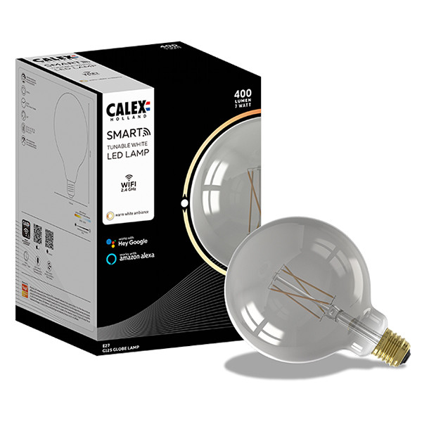 haspel Ongeldig Verzadigen Calex Smart lamp E27 | Globe G125 | 1800K | 400 lumen | 7W Calex 123led.nl