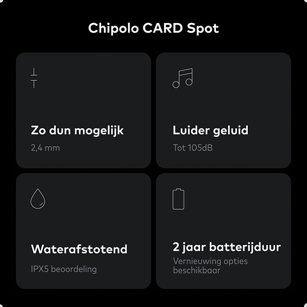 Chipolo Card Spot Bluetooth Tracker  LCH00022 - 3