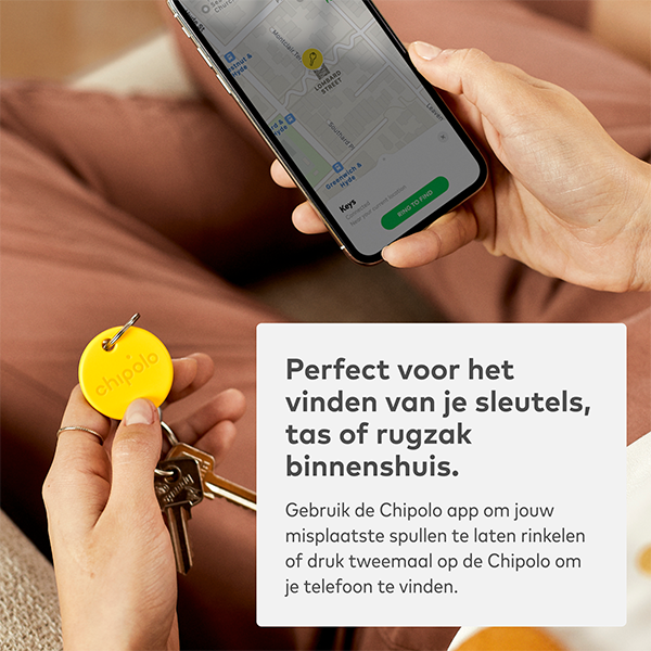 Chipolo One Bluetooth Tracker | Geel  LCH00003 - 4