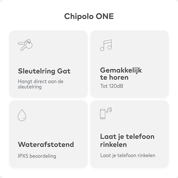 Chipolo One Bluetooth Tracker | Geel  LCH00003 - 5