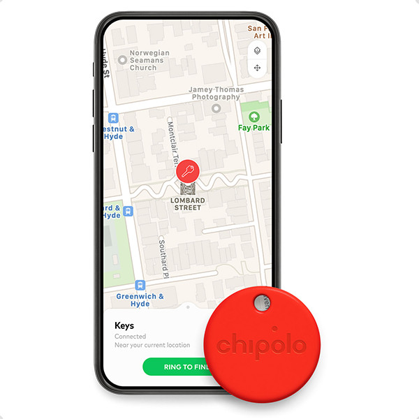 Chipolo One Bluetooth Tracker | Rood  LCH00001 - 3