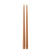 Led dinerkaars 38 cm | Caramel | 3D vlam | Shiny | 2 stuks | Deluxe HomeArt
