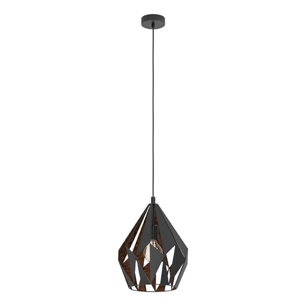 Eglo Hanglamp E27 | Carlton 1 | Zwart  LEG00192 - 1