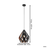 Eglo Hanglamp E27 | Carlton 1 | Zwart  LEG00192 - 4