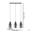 Eglo Hanglamp E27 | Chelvey | Zwart  LEG00193 - 4