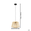 Eglo Hanglamp E27 | Hykeham | Hout  LEG00216 - 4