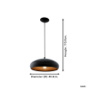 Eglo Hanglamp E27 | Mogano 1 | Zwart  LEG00253 - 2