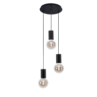 Eglo Hanglamp E27 | Pozueta 3 | Rond |  Zwart  LEG00269