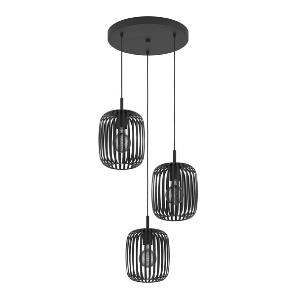 Eglo Hanglamp E27 | Romazzina 3 | Rond Zwart  LEG00276 - 1