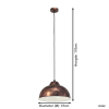 Eglo Hanglamp E27 | Truro 2 | Koper  LEG00287 - 2