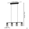 Eglo Hanglamp E27 | Zocabon | Zwart  LEG00296 - 5