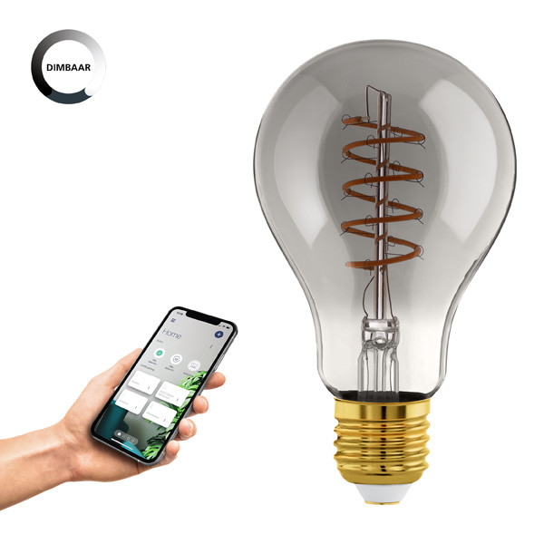 Eglo Smart LED lamp E27 | Peer A60 | Filament | Smokey | Zigbee | 2000K | 4W (16W)  LEG00034 - 3