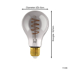 Eglo Smart LED lamp E27 | Peer A60 | Filament | Smokey | Zigbee | 2000K | 4W (16W)  LEG00034 - 6