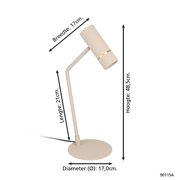 Eglo Tafellamp GU10 | Caminia | Zandkleur  LEG00188 - 6